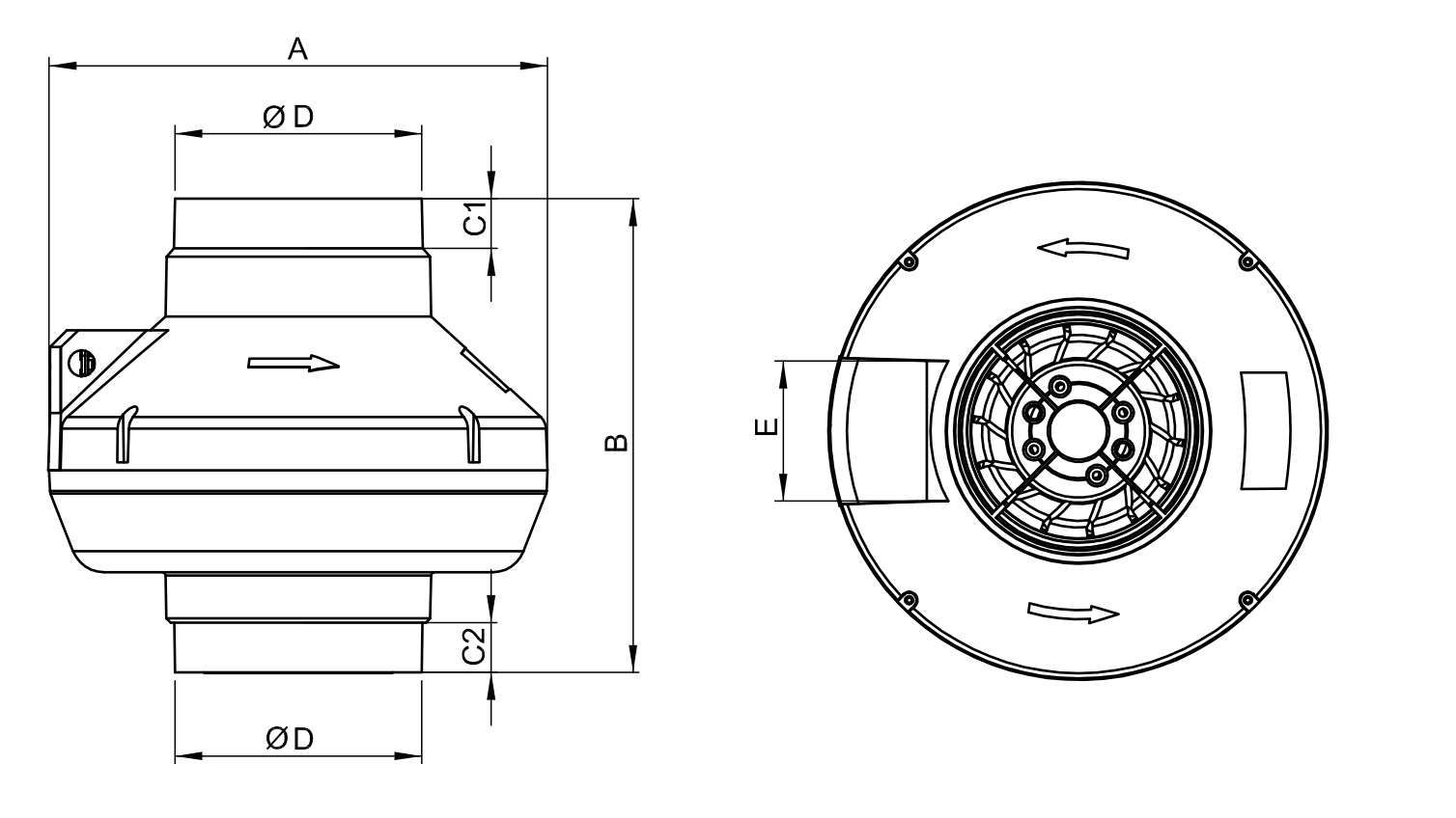 Габаритные размеры BPX 150